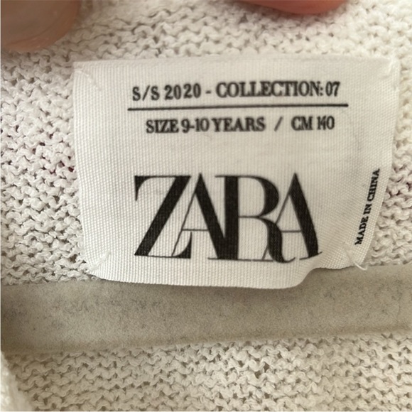 Zara Kids White Knit Sweater - Picture 3 of 3